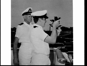 Captain Murdoch and Tamworth cadet on the P. & O. ship ...