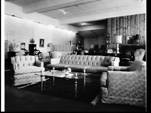 Travic lounge suite, Grace Bros. department store, Broa...