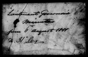 File 12: Lieutenant Governor's minutes, 6 August 1857-3...