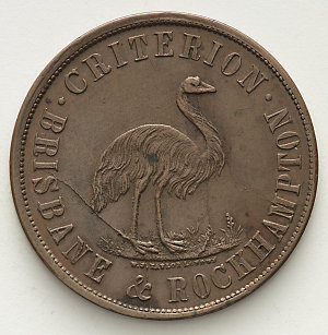 Item 3003: Stewart & Hemmant penny token, [between 1862...