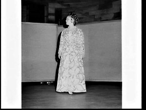 Judging of female student fashion, East Sydney Technica...