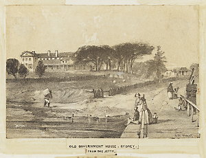 Old Government House, Sydney : from the jetty / J. S. P...