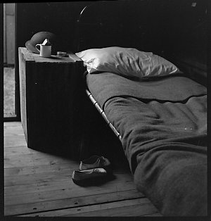File 09:  Camp bed, Alice or Darwin, 1943/4 / photograp...