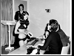 Judging the Miss Teen Scene NSW 1971 and the Miss Junio...