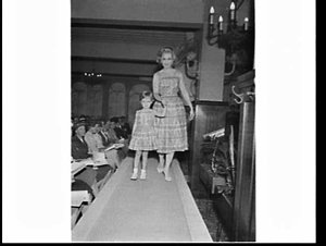 White Manufacturing's 1958 fashion parade at the Carlto...