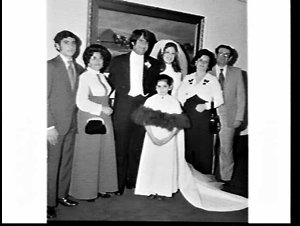 Terese Khoury wedding at unidentified Greek Orthodox Ch...