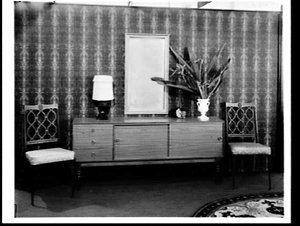 P.W. Read (dining suite) stand, Furniture Show 1968, Sy...