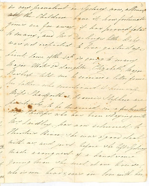 Captain John Piper - letter received from Elizabeth Gar...