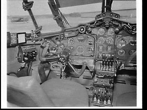 Cockpit of De Havilland Heron aeroplane