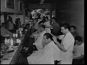 Mick Di Gianni's barber shop in Leichhardt