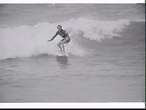 Winter surfboard riding, Manly and Bondi