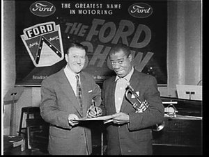 Louis Armstrong and Bob Gibson on the Ford Show