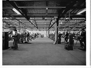 Machinery and factory interior, Bankstown