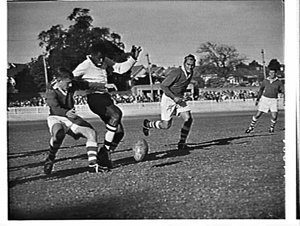 Fiji Rugby Union XV 1961 versus South Harbour team, Hur...