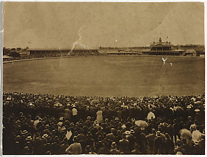 Sydney Cricket Ground, ca. 1892. Views and team portrai...