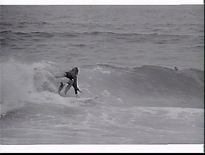 Winter surfboard riding, Manly and Bondi