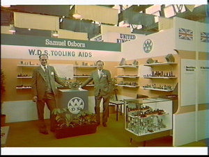 W.D.S. Tooling Aids on the Samuel Osborn stand at the E...