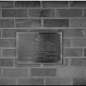 War memorial plaque at Newington College