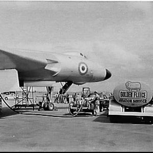 Arrival of RAF Avro Vulcan jet bomber at Mascot