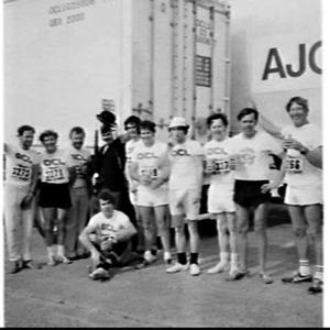Overseas Containers (OCL) team of male runners in the C...
