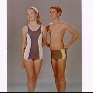 13 year old N. Frazer and unidentified girl model Jantz...