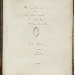 File 5: Aborig. [sic.] Natives of the Clarence River Di...
