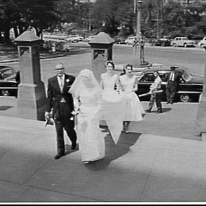Regan-Hunter wedding at St. Mary's Cathedral, Sydney