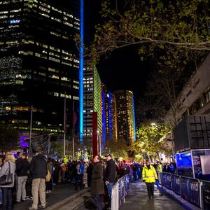 Item 09: Crowds at Vivid Light Festival, Sydney, from a...