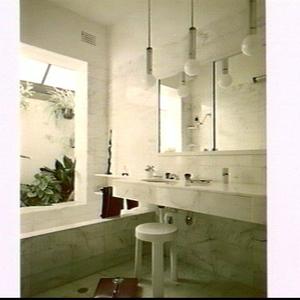 Natural Stone marble bathroom in a house
