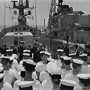 Ceremony for the handing over of HMAS Yarra to the RAN,...