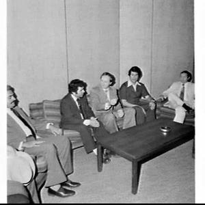 Minister for Immigration Ian McPhee has tea with member...