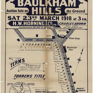 [Baulkham Hills subdivision plans] [cartographic materi...