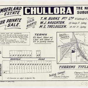 [Chullora subdivision plans] [cartographic material]