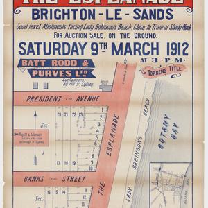 [Brighton-Le-Sands subdivision plans] [cartographic mat...