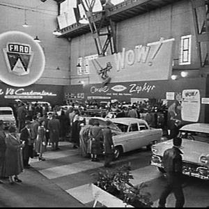 Ford stand at the 1956 Motor Show at the Showground