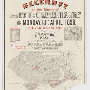 [Beecroft subdivision plans] [cartographic material]