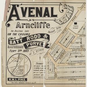 [Arncliffe subdivision plans] [cartographic material]