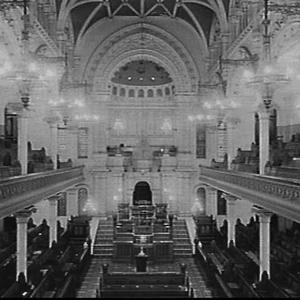 Interior of the Great Synagogue 1957