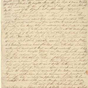 Thomas Townshend, first Viscount Sydney, letter receive...