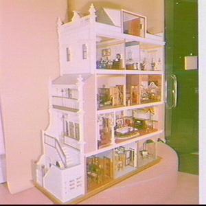 Dolls house modelled on a five-storey Victorian terrace...