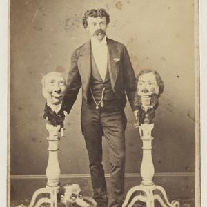 Professor Bosco, magician - portrait, 1875 / A. Tronier...