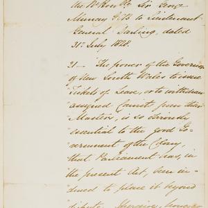 Francis Forbes - Correspondence relating to the case of...