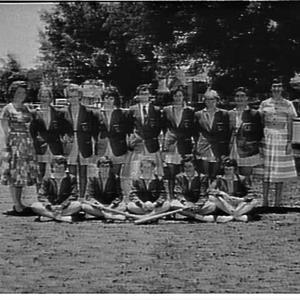 NSW PSAAA girls softball team 1960, versus Queensland, ...