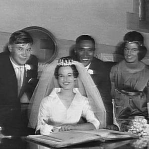 Wedding of William (Bill) Gray, New Zealand footballer,...