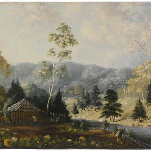 View on the lower Hunter / painted by Joseph Docker