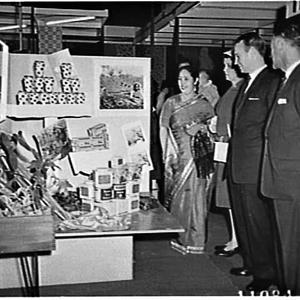Reception at the Indian exhibit, Sydney Trade Fair, 196...