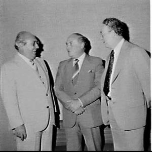Governor of South Australia Keith Seaman with executive...