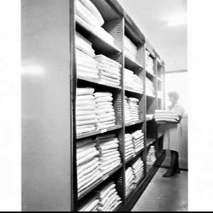 Brownbuilt linen storage compactus, Hilton Hotel, Sydne...