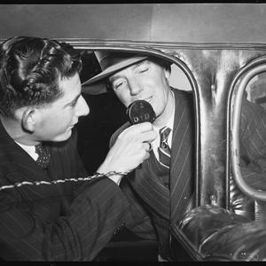 "Sun" car - two way radio try-out on lottery winner, 3 ...