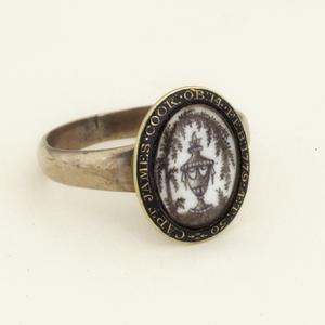 Captain James Cook mourning ring, owned by Elizabeth Co...